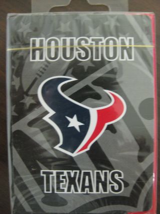PSG Houston Texans Playing Cards - Houston Texans Playing Cards Officially licensed NFL product Licensee: Siskiyou Buckle .com